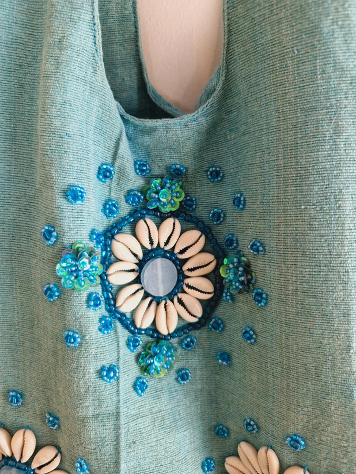 Turquoise Shell Bag