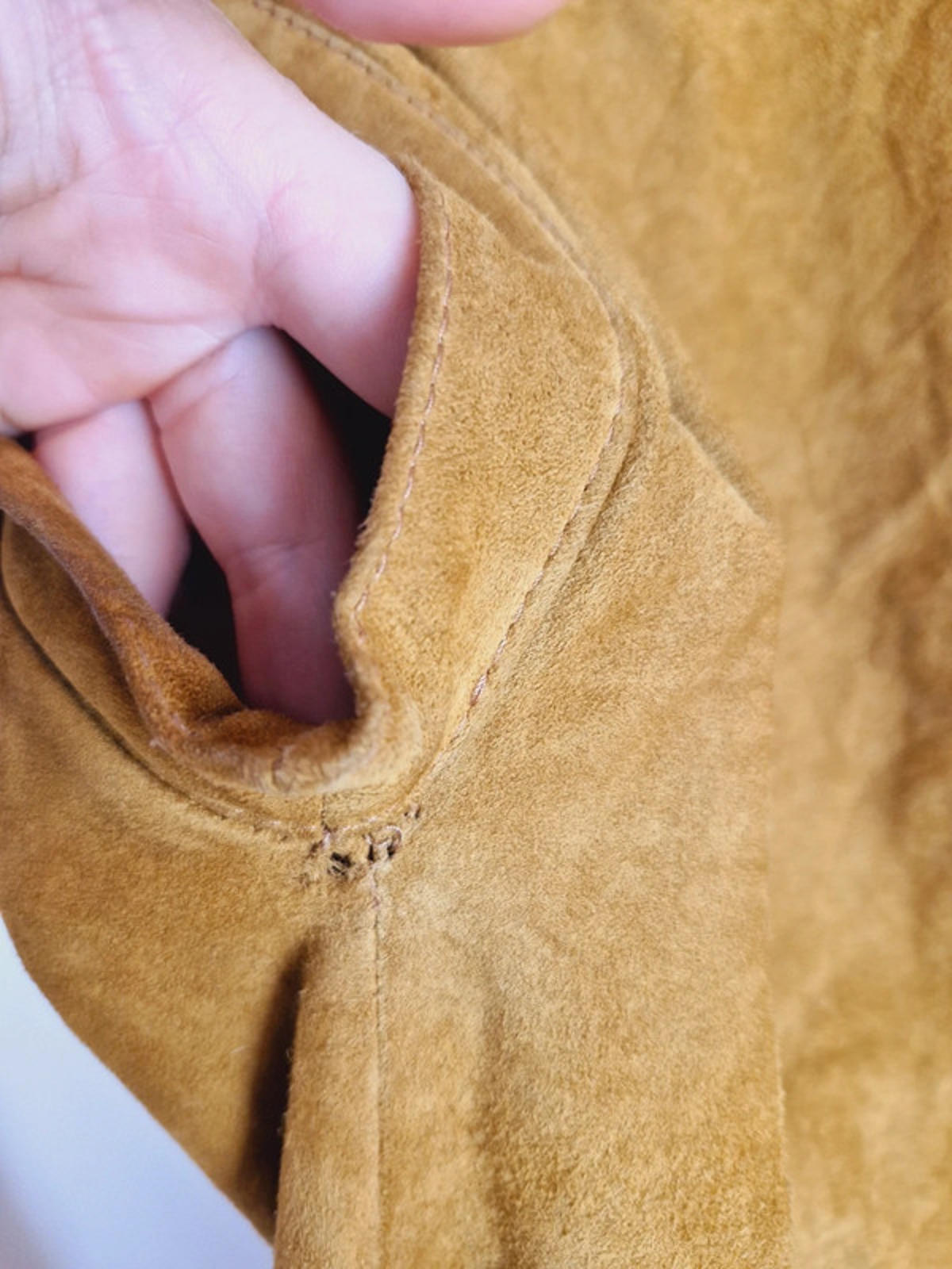 1970s Suede Waistcoat Jacket S