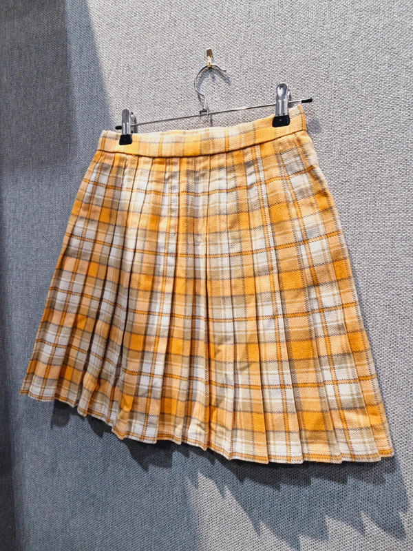 Yellow Tartan Kilt XS UK6 UK8