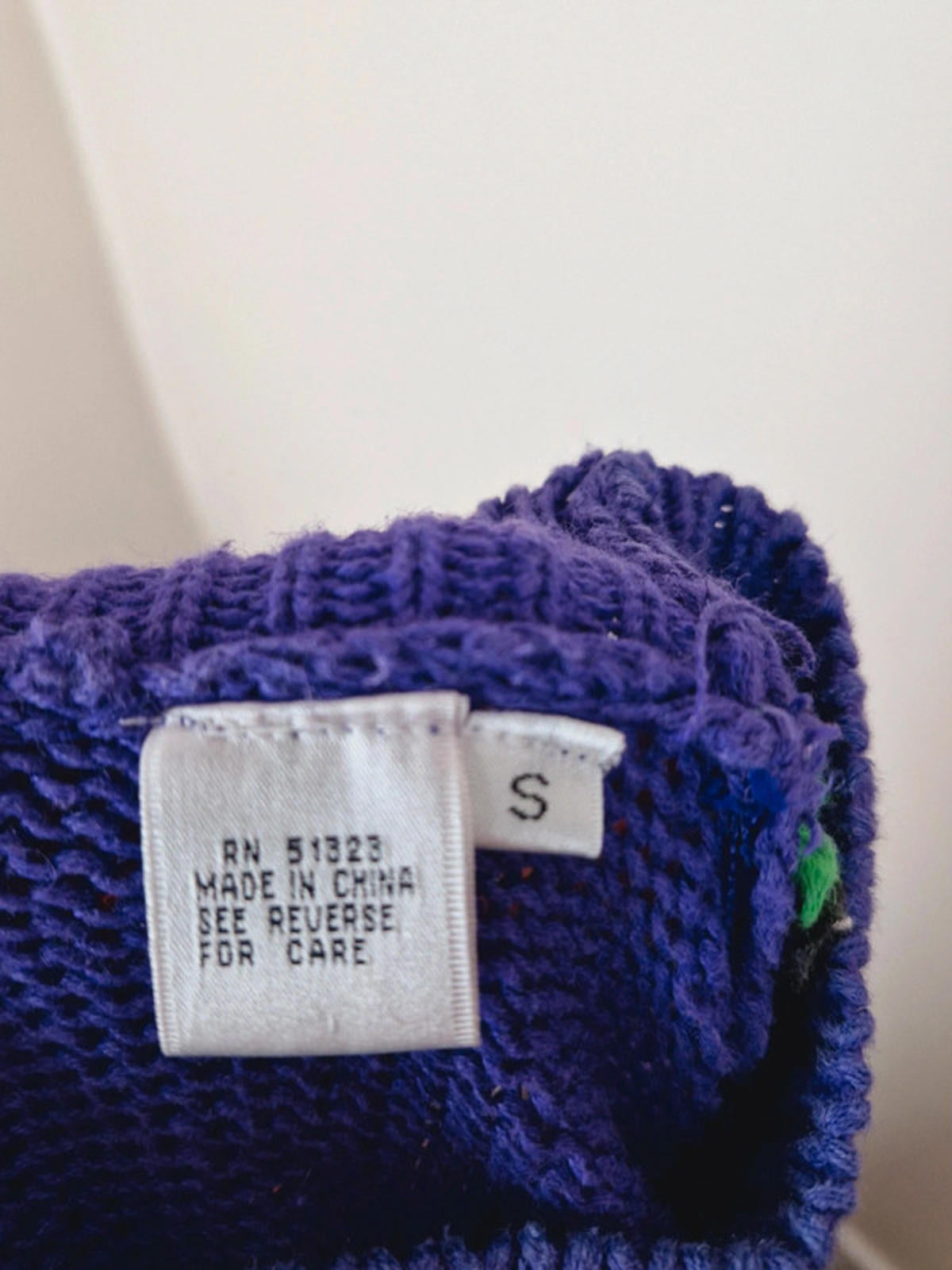 Purple Knitted Jumper S