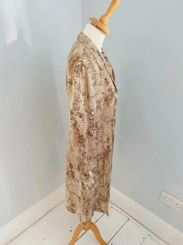 Satin Snakeskin Dress UK12 M