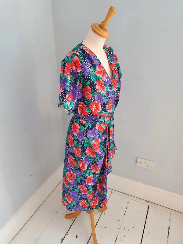 Floral Midi Dress UK10 S M