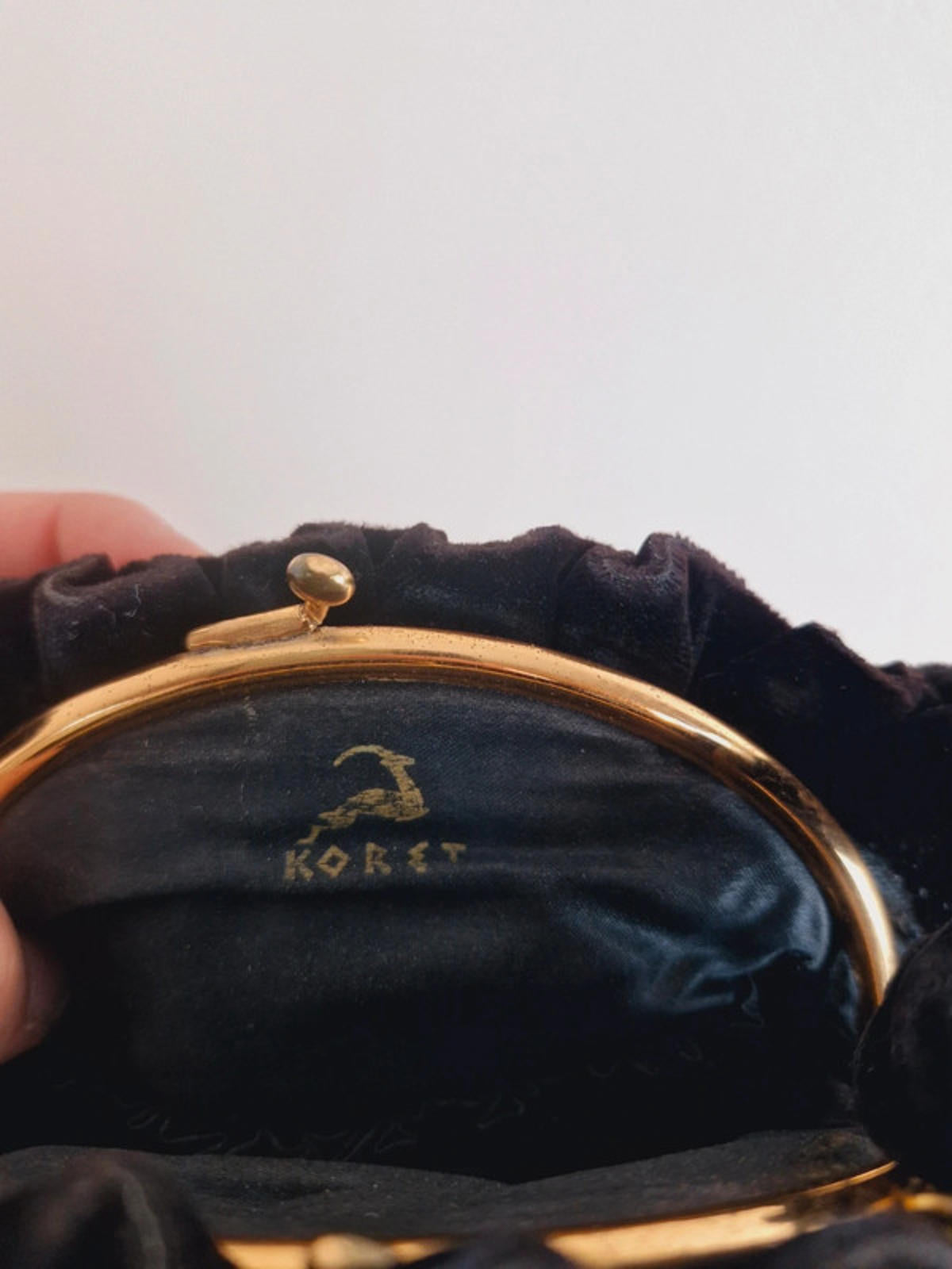 1940s Velvet Handbag