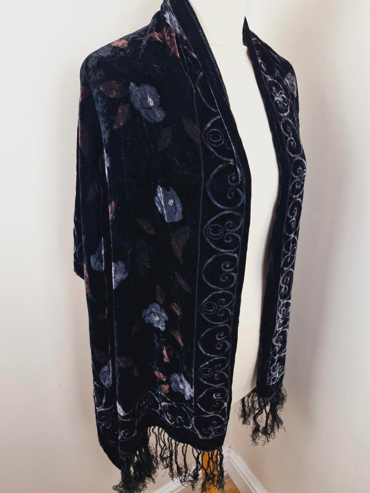 Velvet Devore Shawl