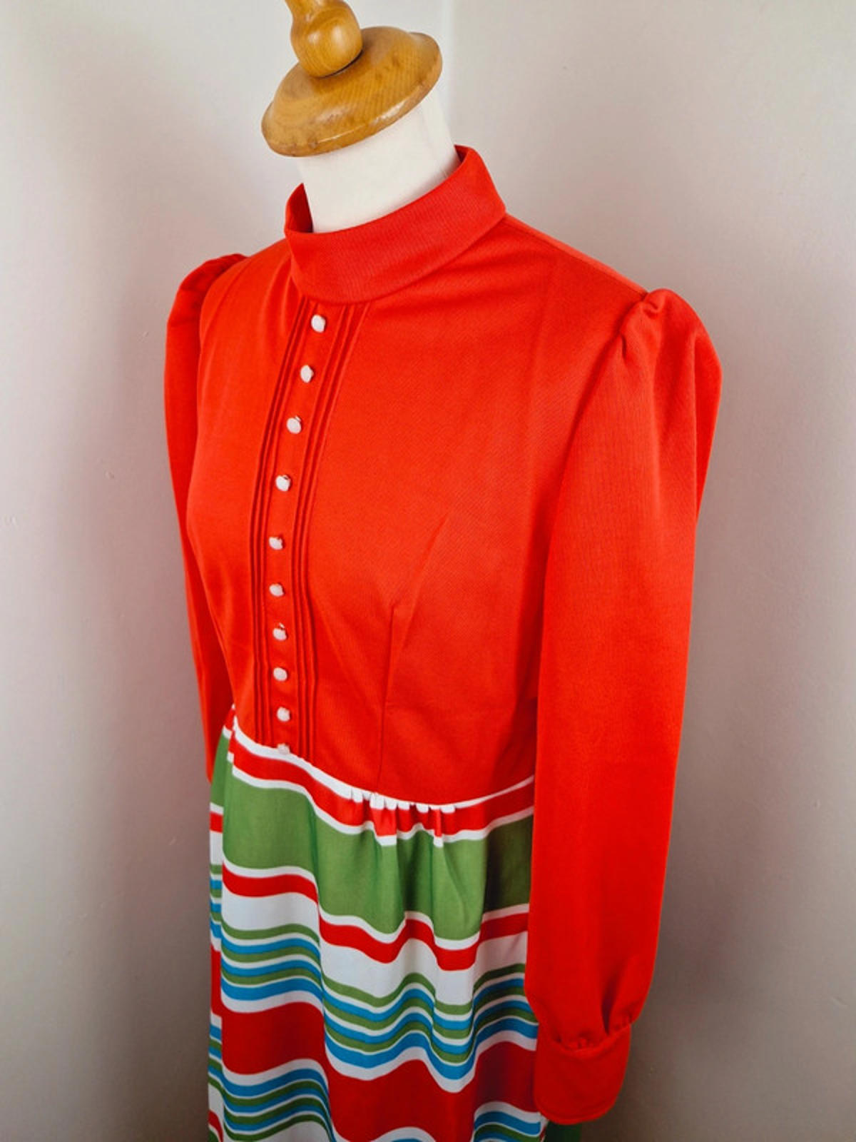 1970s Maxi Dress S M