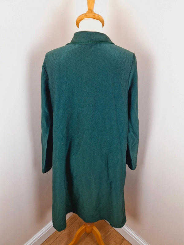 Green Long Jacket Dress M L