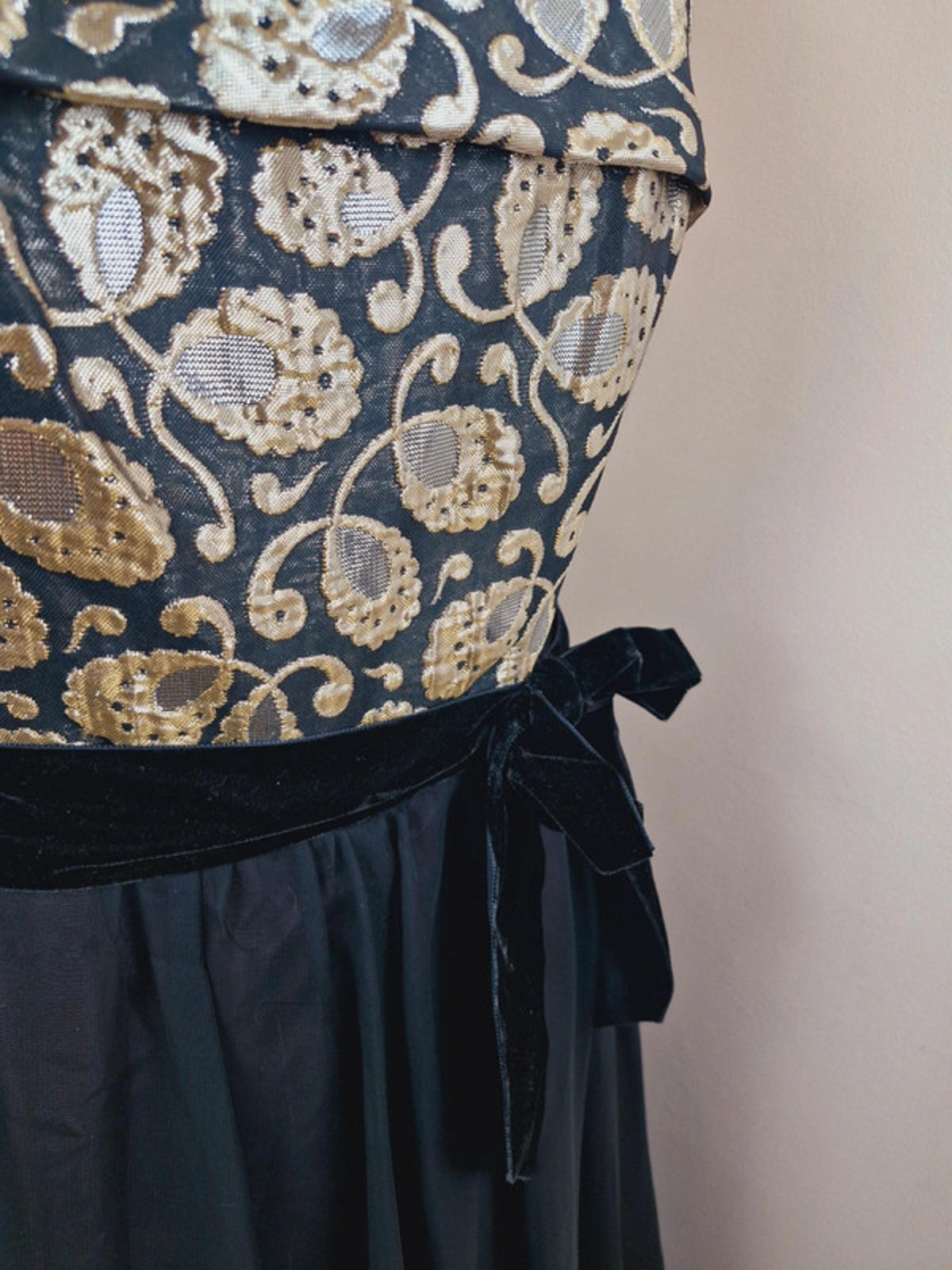 1960s Maxi Dress Ball Gown S
