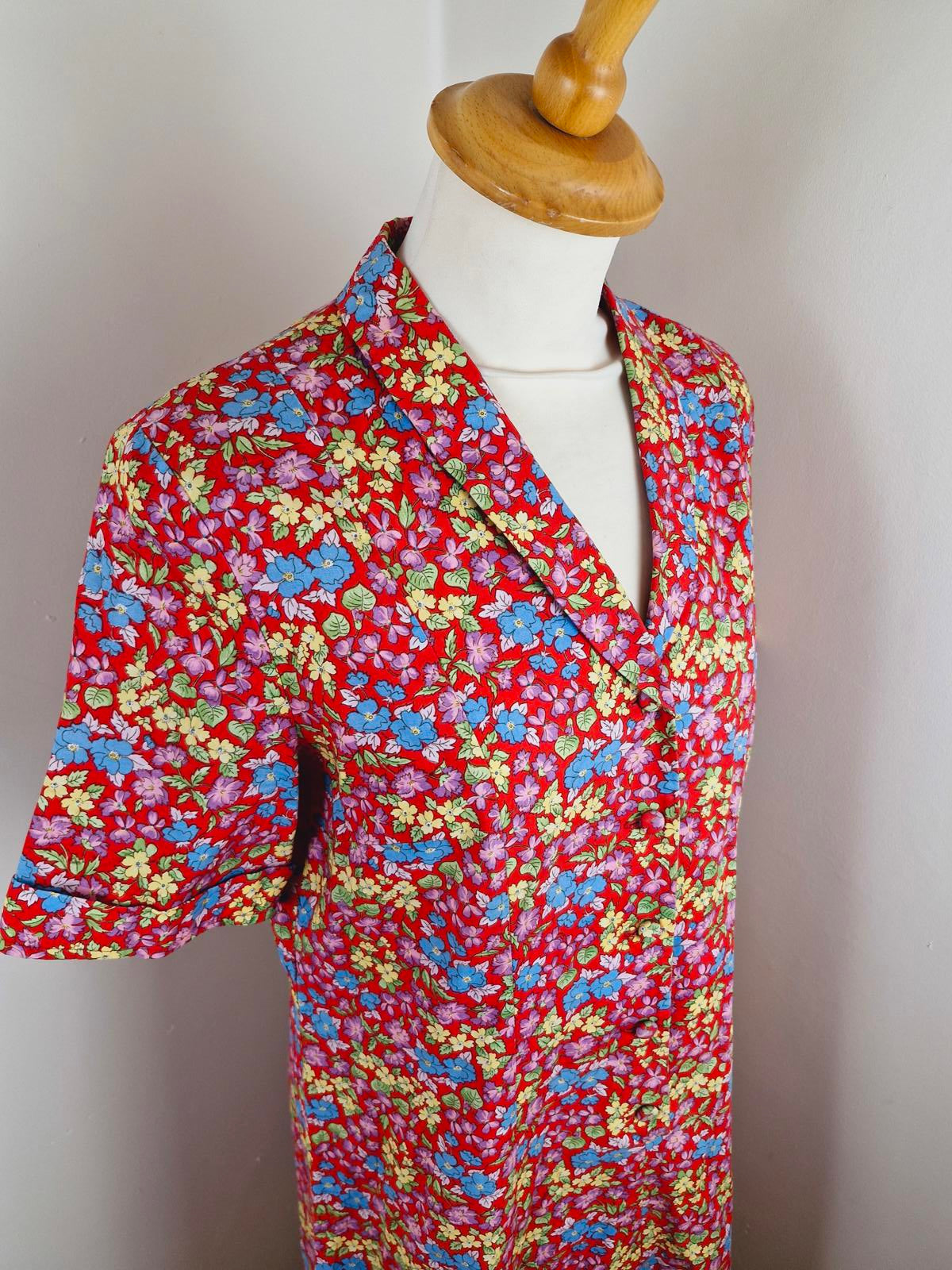1970s Shirt Dress M