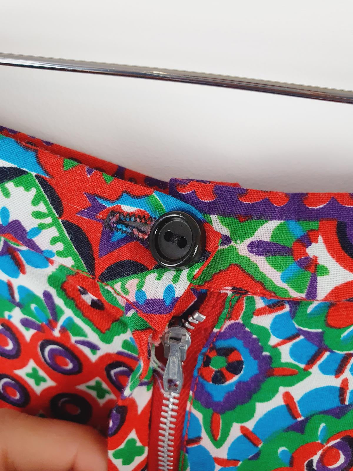 Womens Vintage retro 70s 1970s Boho Long Maxi Aline skirt funky XXS UK4