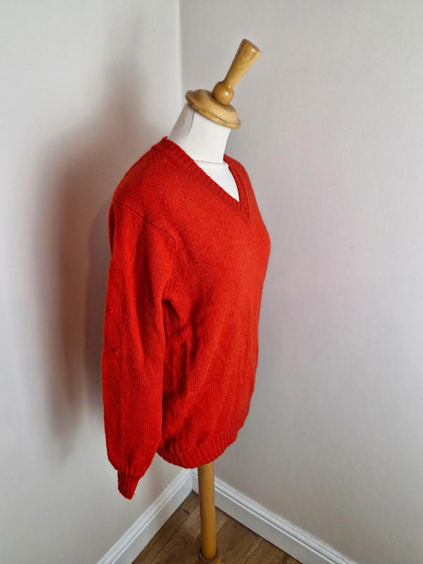 1970s Wolsey Red Wool Jumper M L
