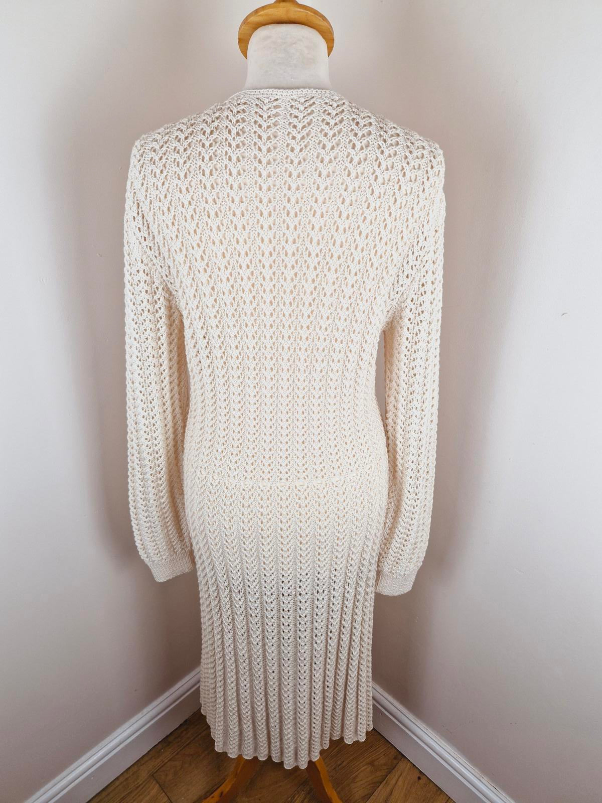1970s Crochet Dress M
