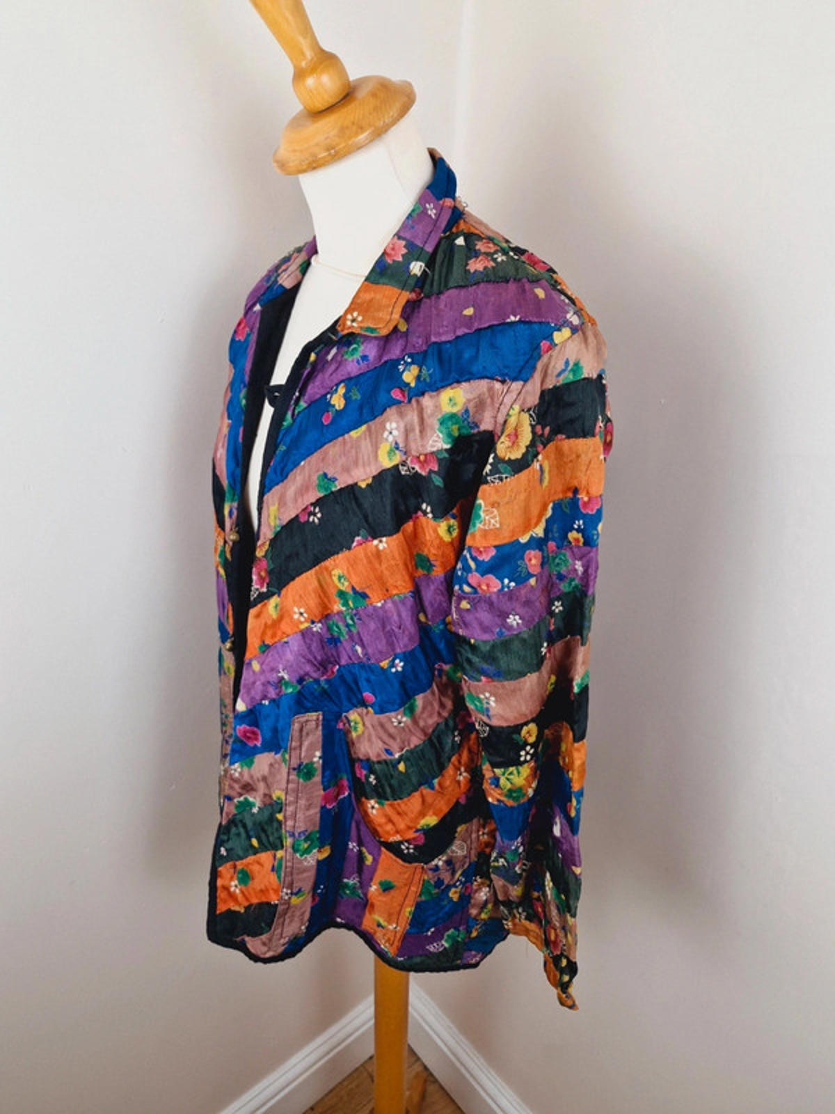 1970s Patchwork Jacket S