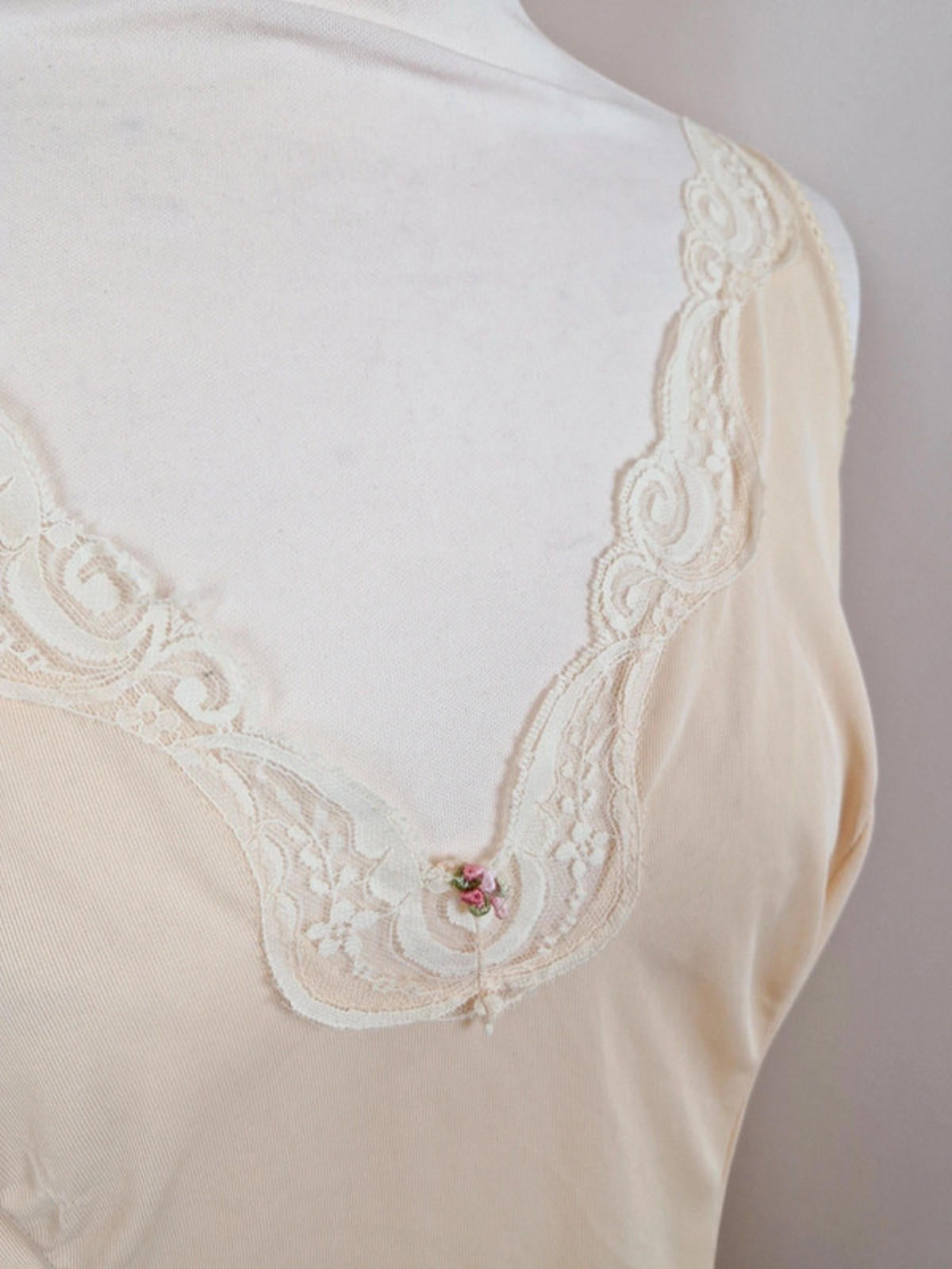 1960s Sheer Slip Dress S