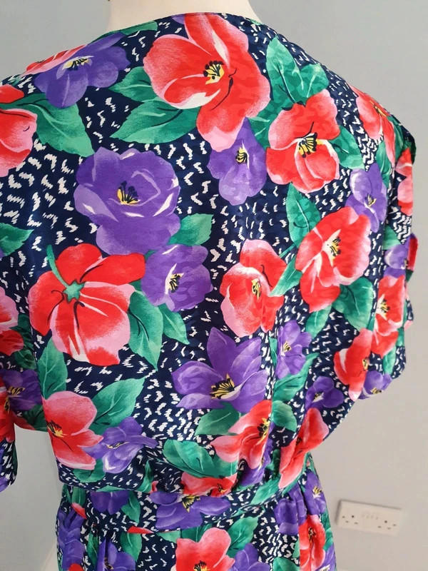 Floral Midi Dress UK10 S M