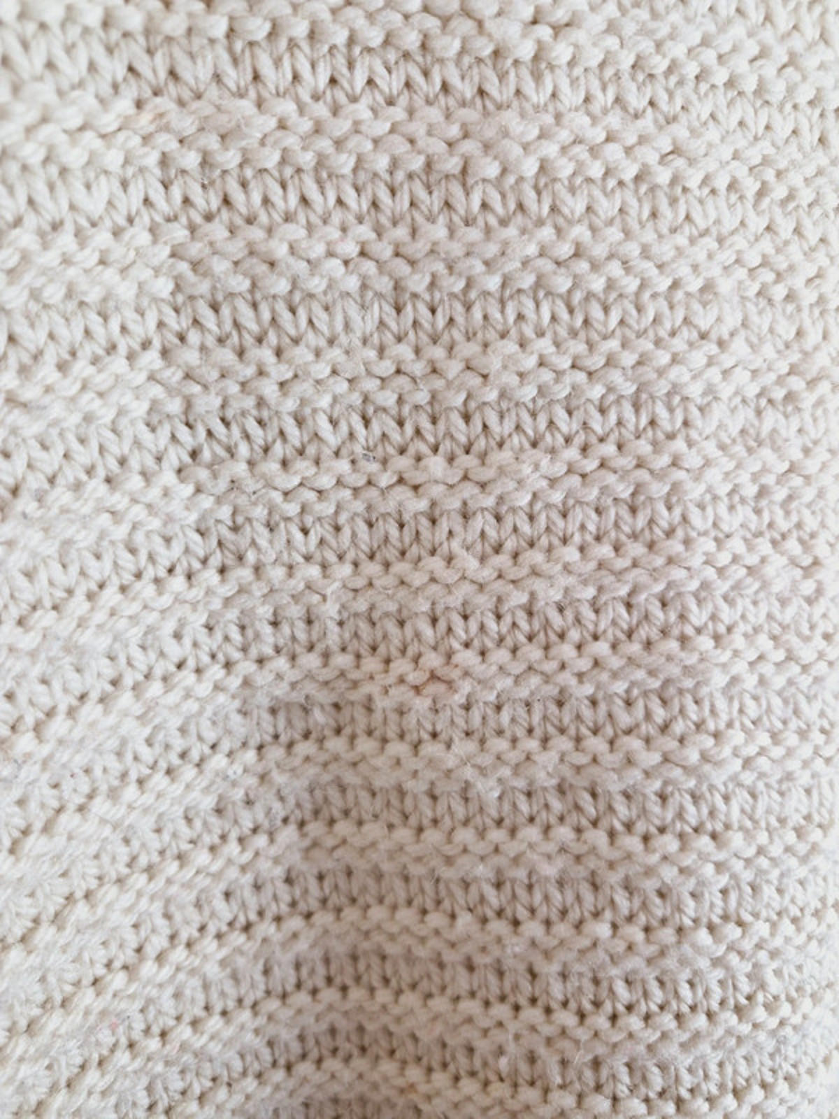 Handknitted Chunky Cream Jumper L
