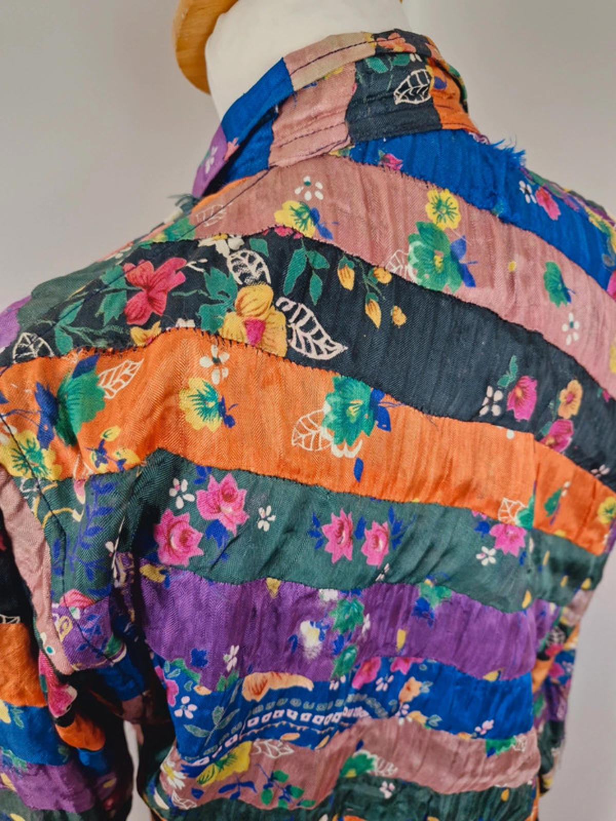1970s Patchwork Jacket S