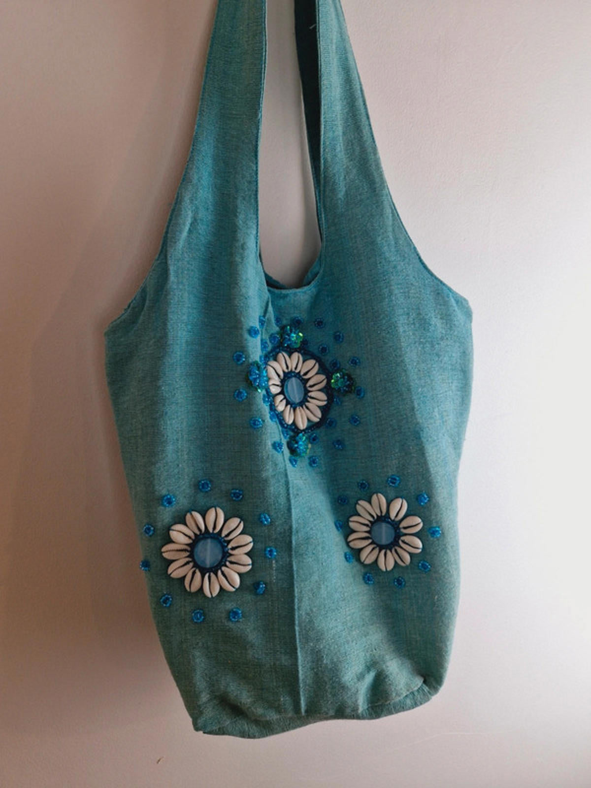 Turquoise Shell Bag
