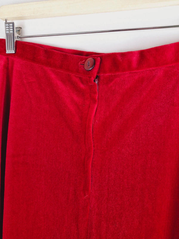 1970s Velvet Skirt M UK12