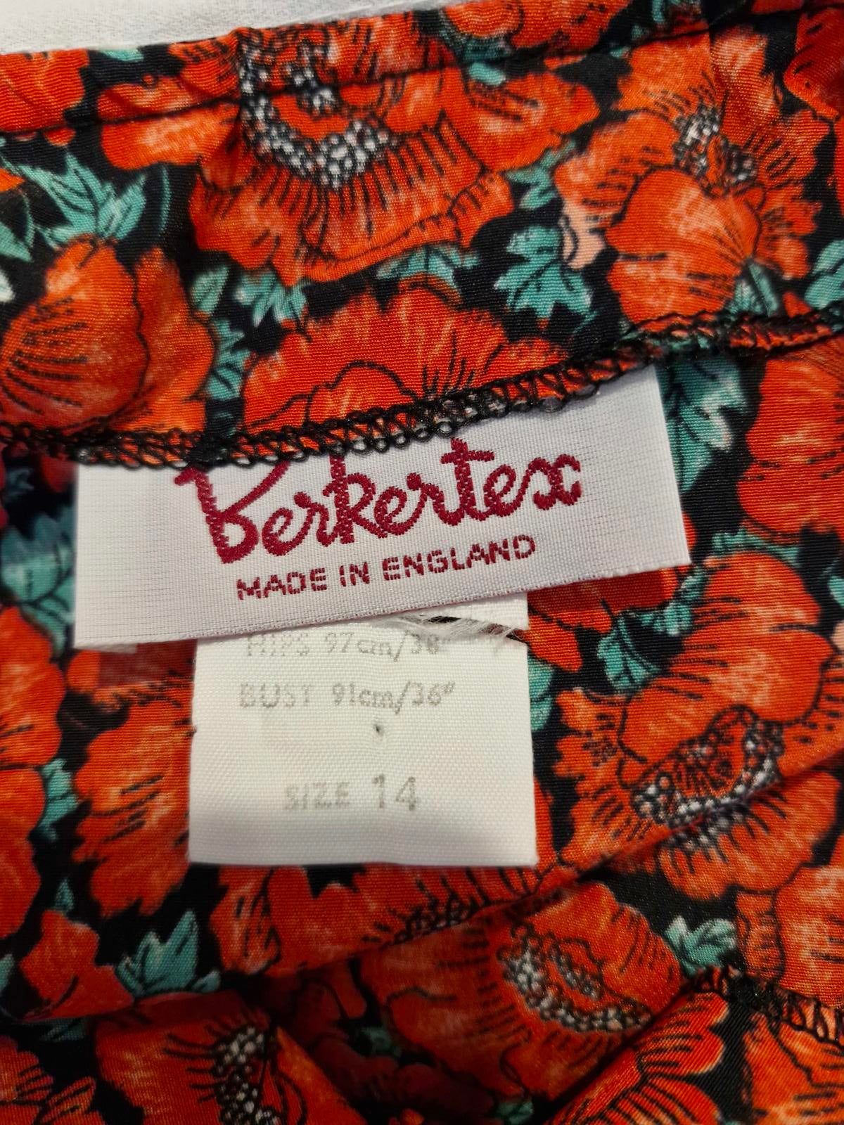 1980s Midi Dress UK14 M L