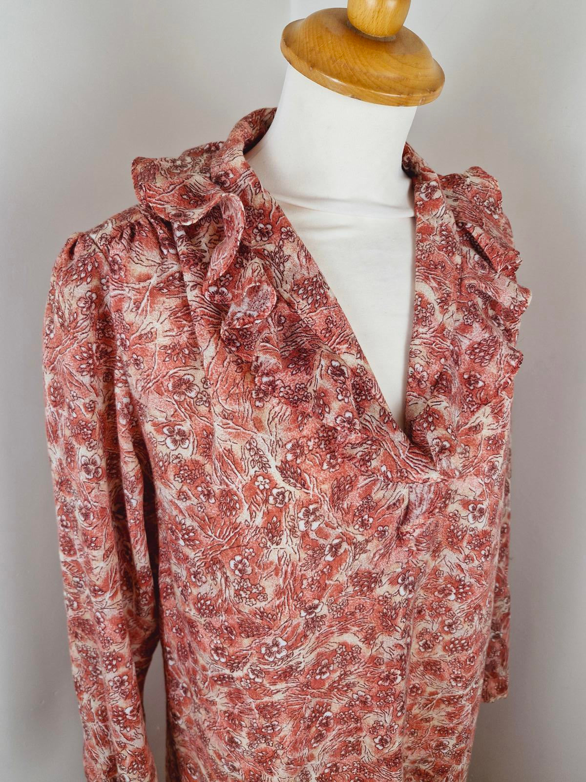 1970s Handmade Dress M L