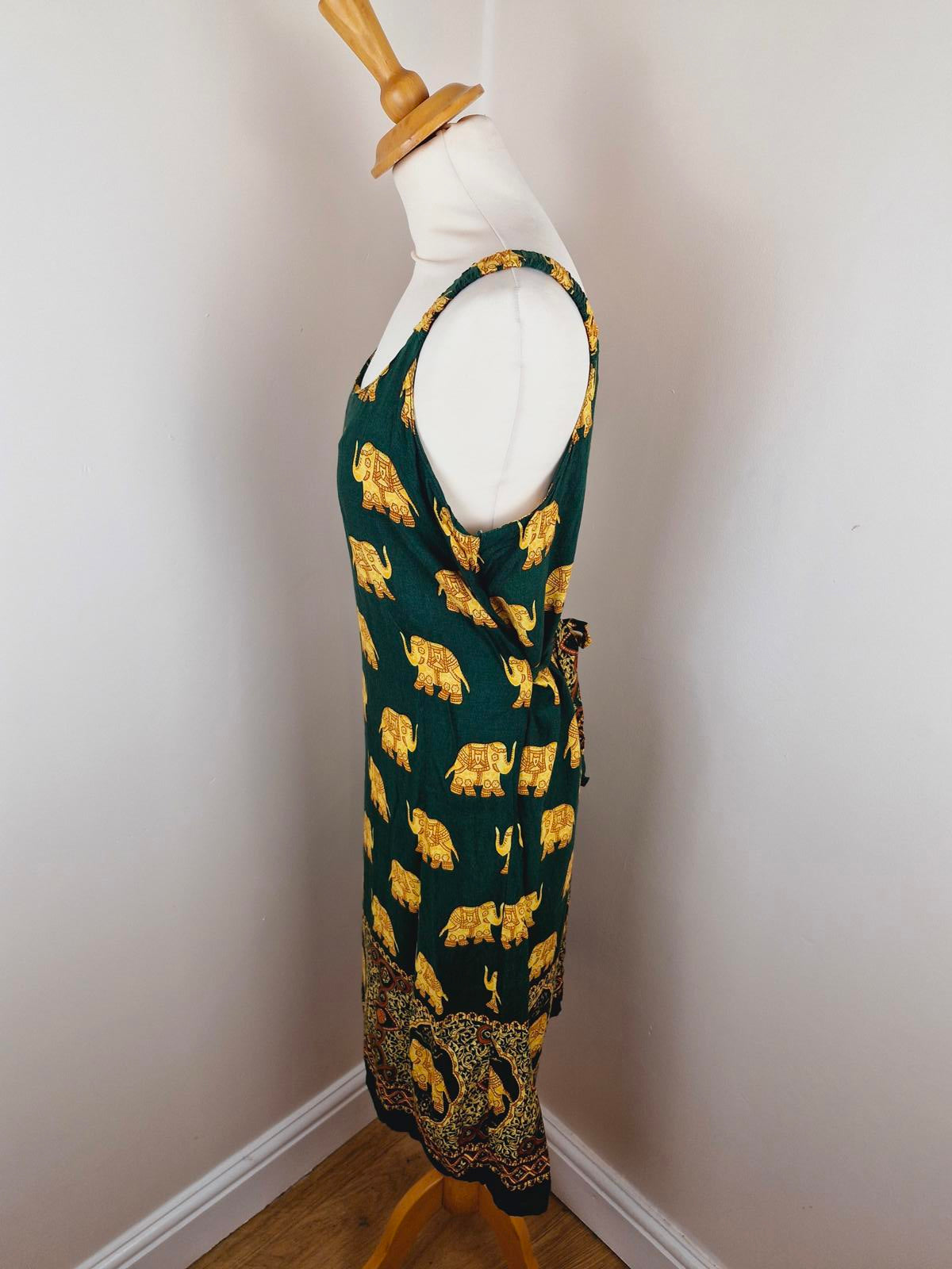 90s Elephant Slip Dress M