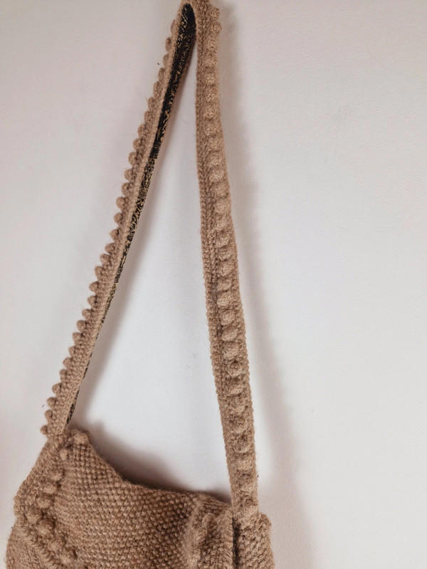 Handknitted Mohair Blend Bag
