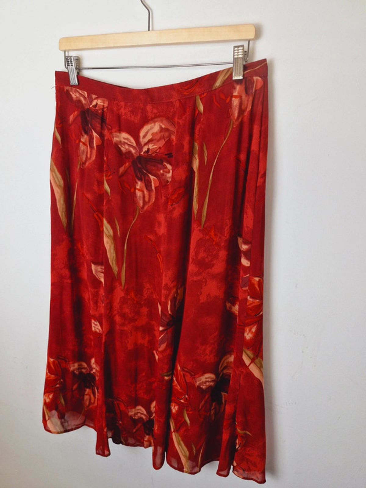 Womens Vintage St Michael Long Slip Midi Skirt UK16