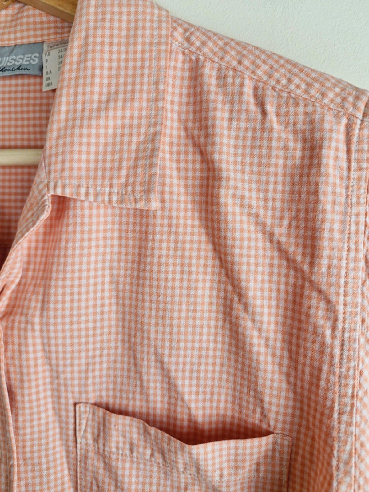 Gingham Cotton Shirt S