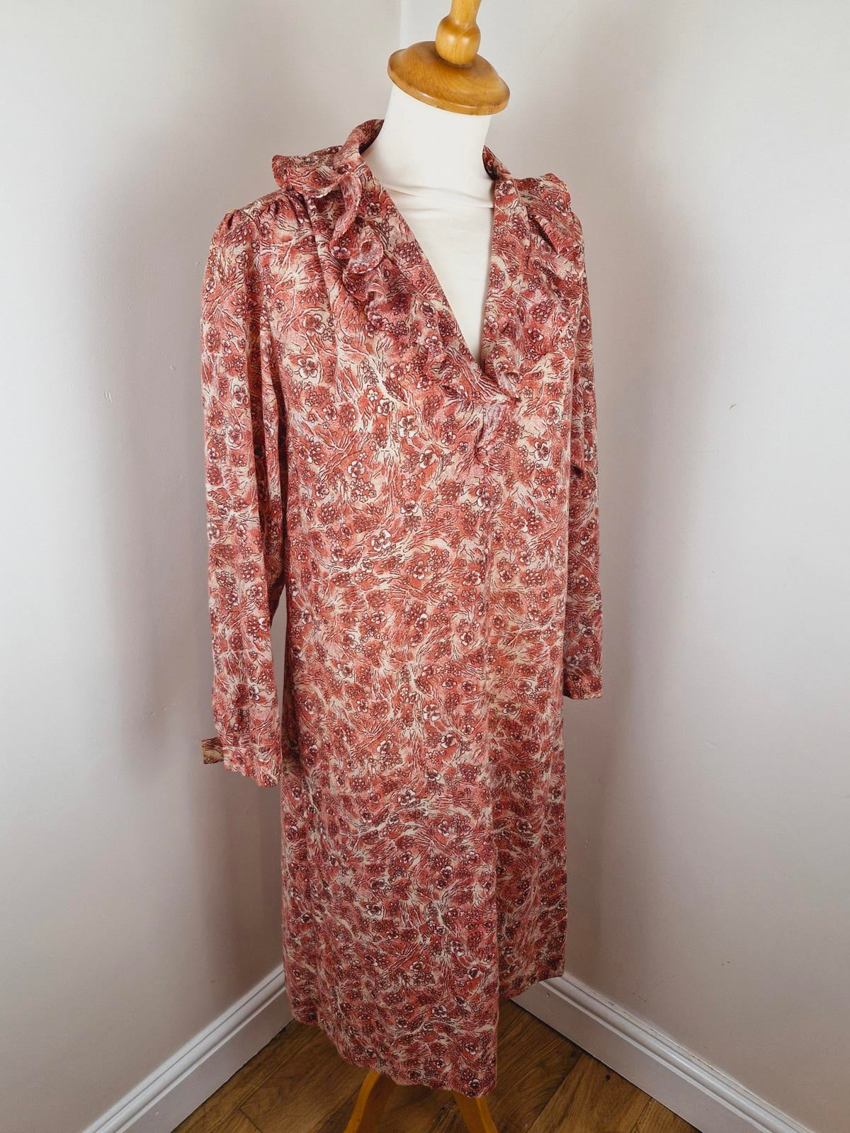 1970s Handmade Dress M L