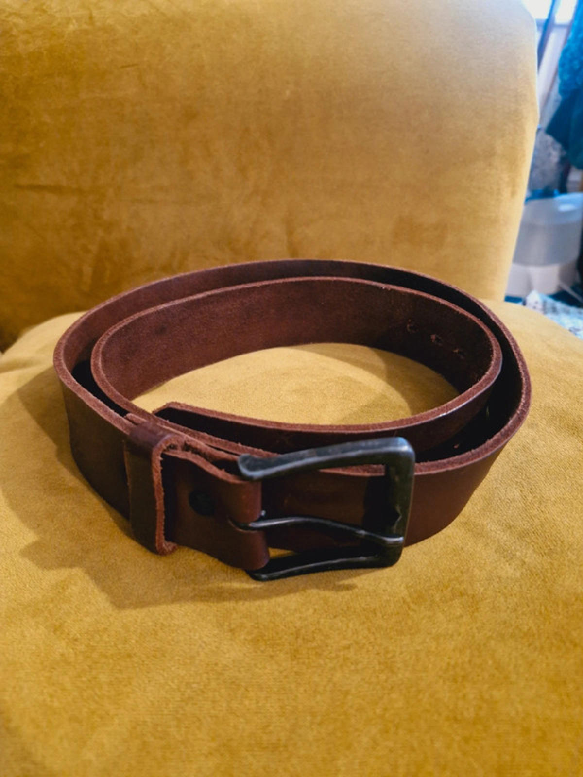 Mens Leather Western Belt