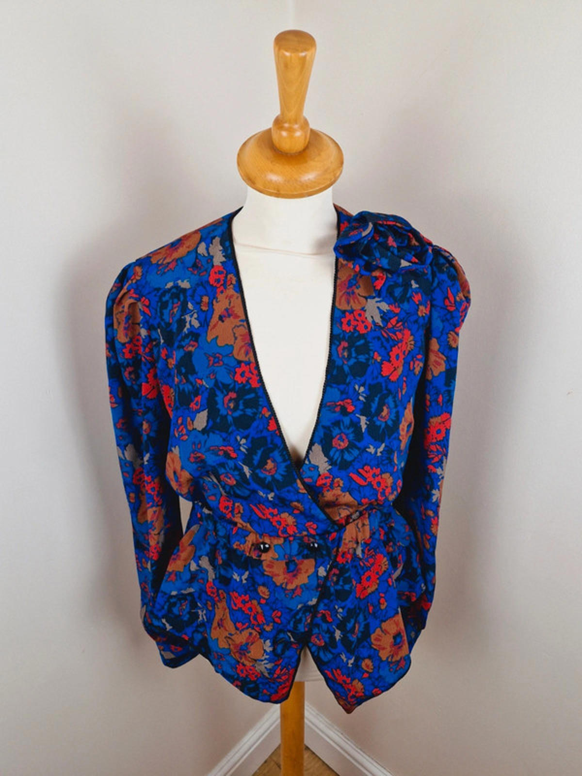 Long Sleeve Wrap Top Jacket M