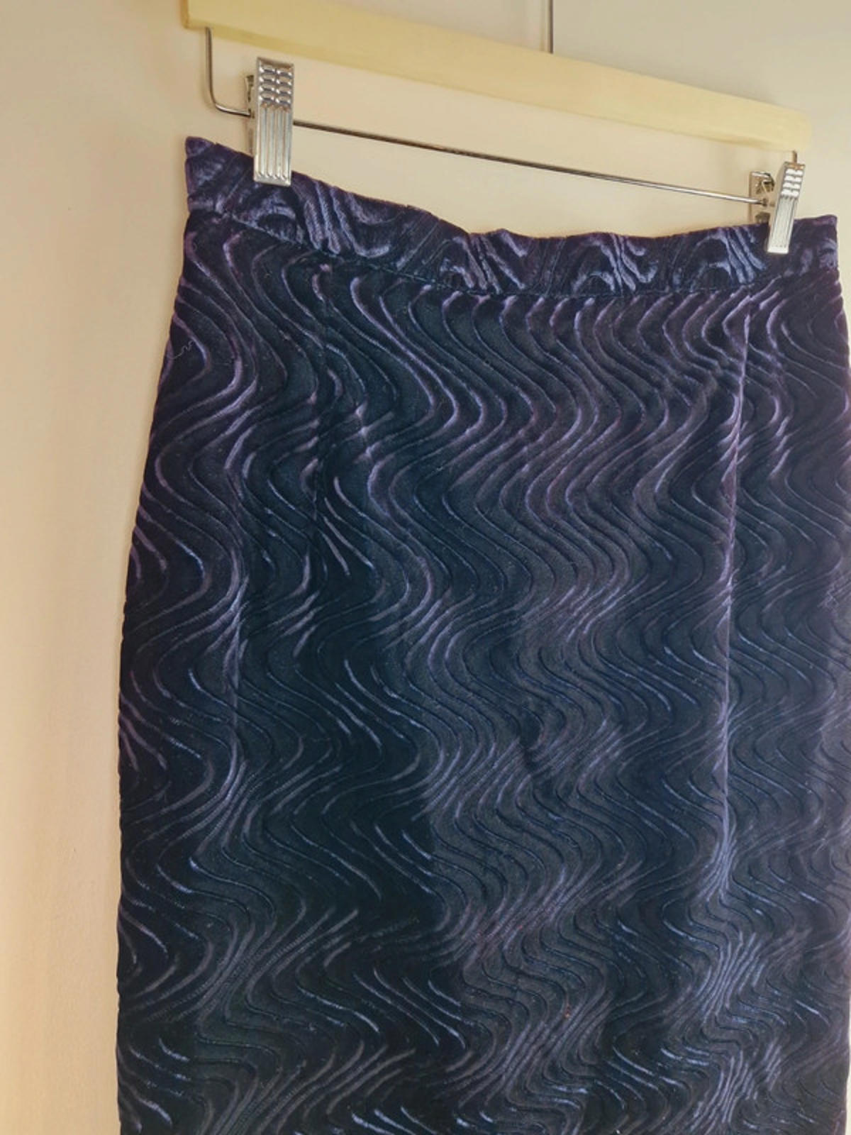 Purple Velvet Skirt M