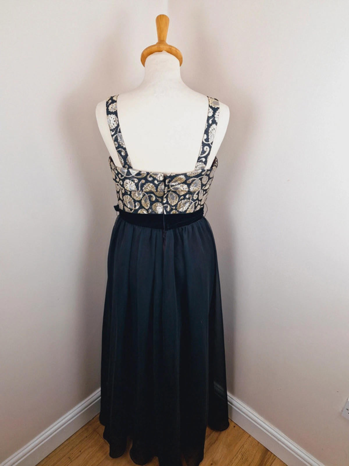 1960s Maxi Dress Ball Gown S