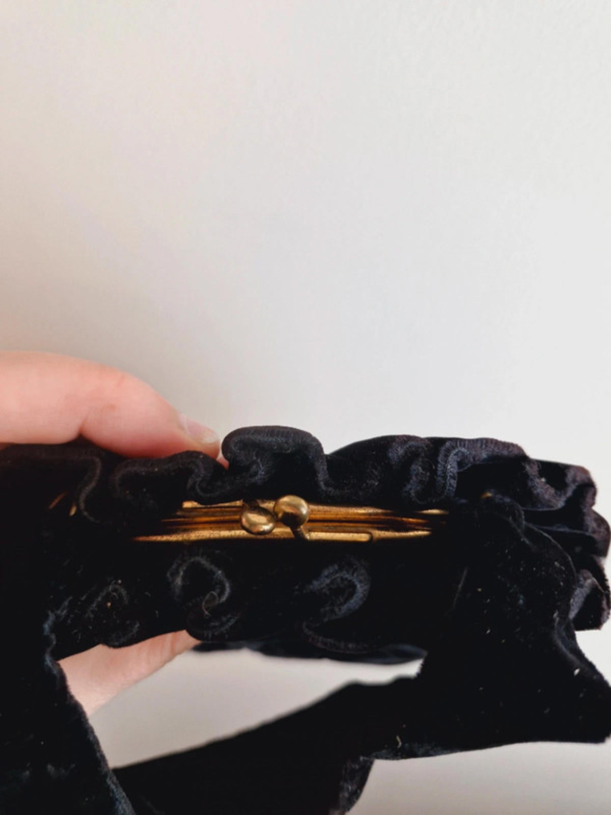 1940s Velvet Handbag