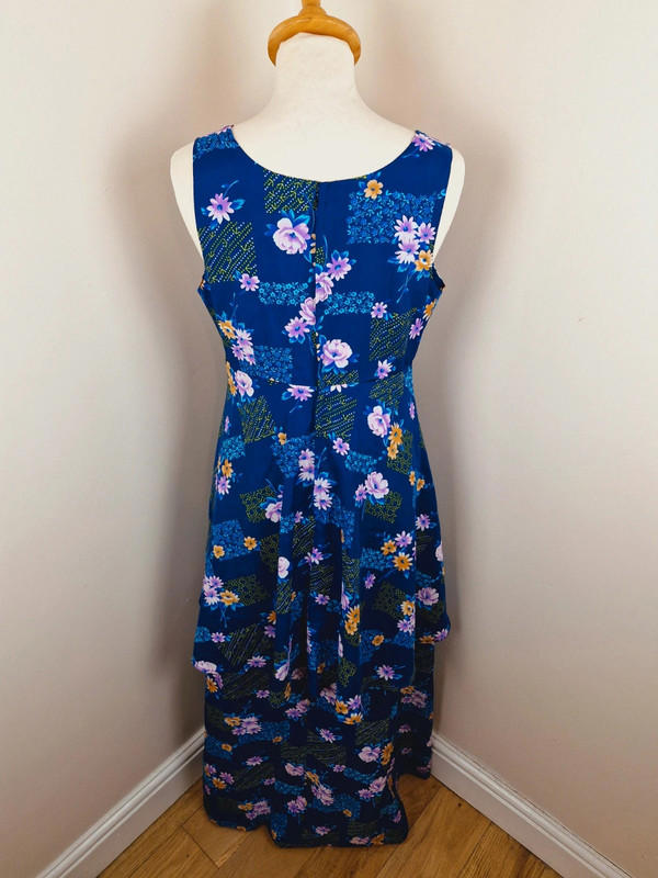 1970s Long Handmade Dress S M