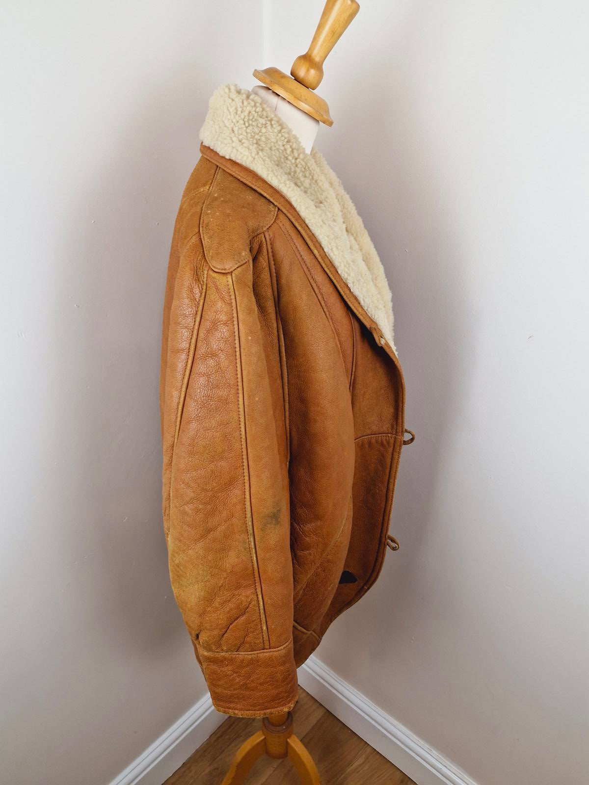 Emporio Armani Leather Sheepskin Coat L
