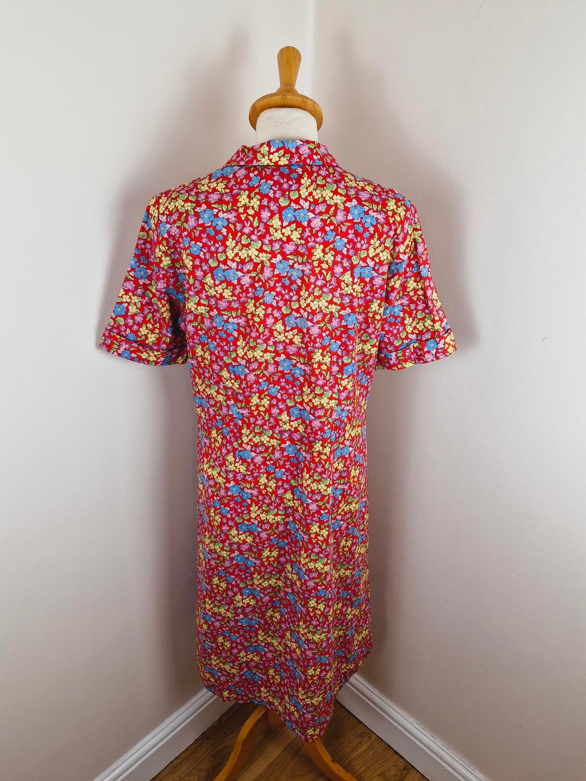 1970s Shirt Dress M