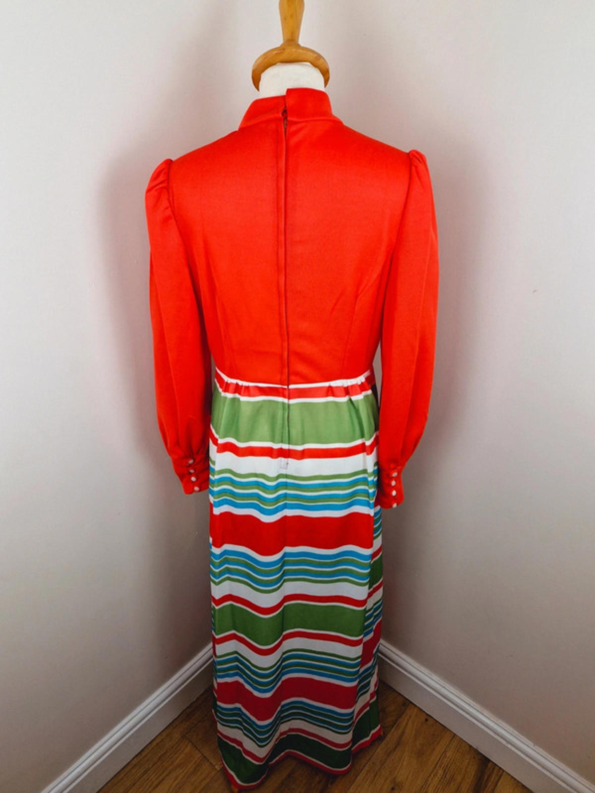 1970s Maxi Dress S M