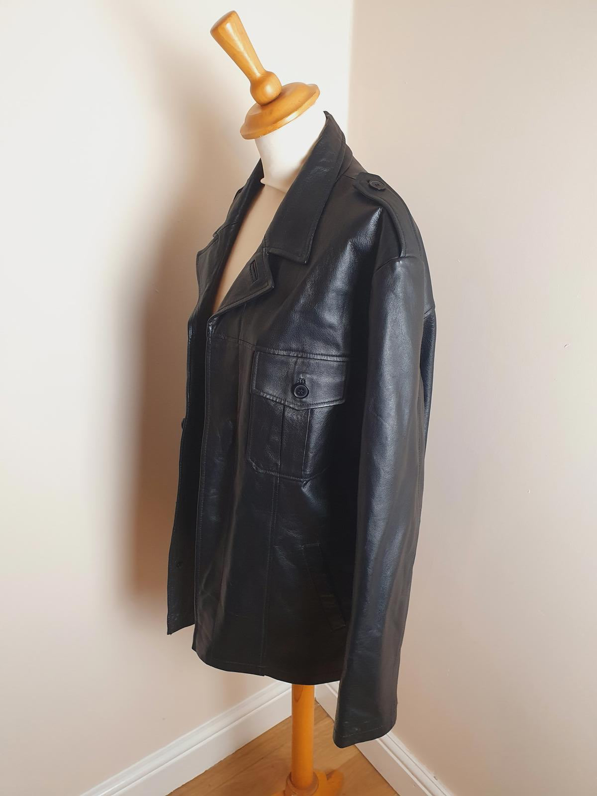 Mens Leather Jacket M