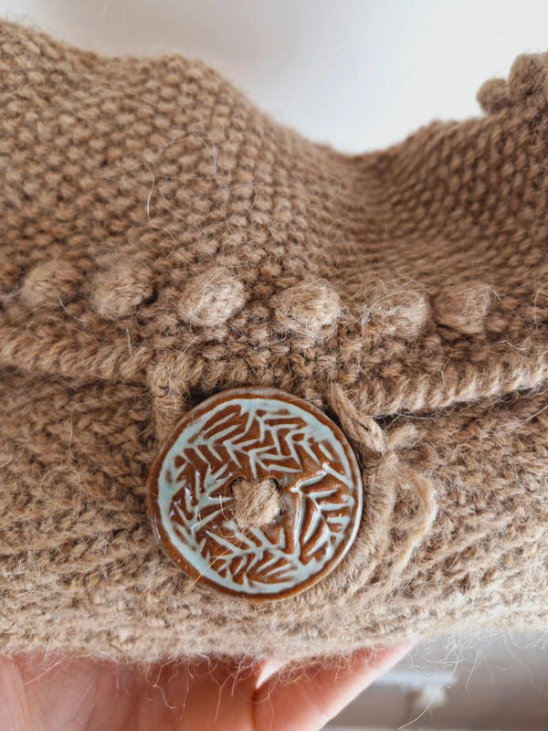Handknitted Mohair Blend Bag
