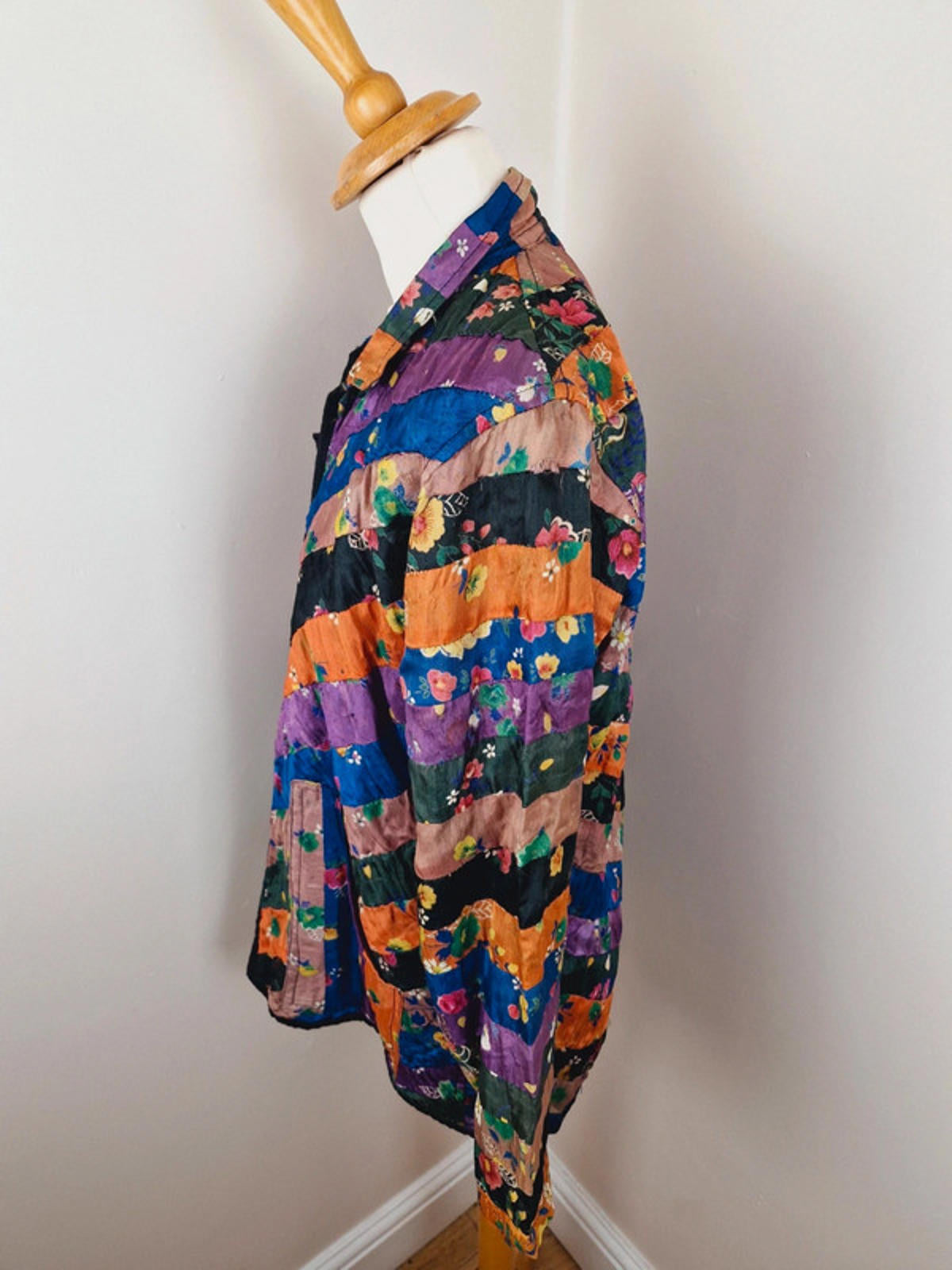 1970s Patchwork Jacket S