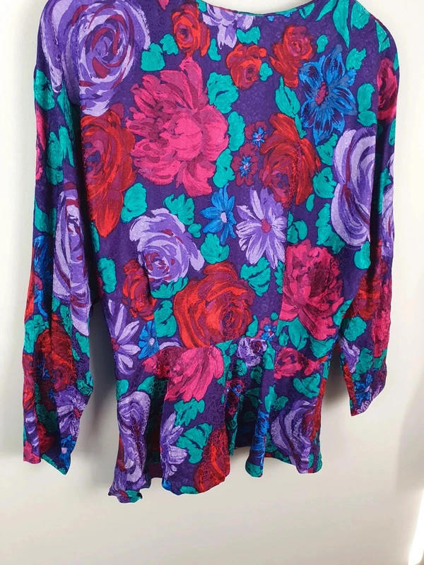 Silk Purple Top M UK12