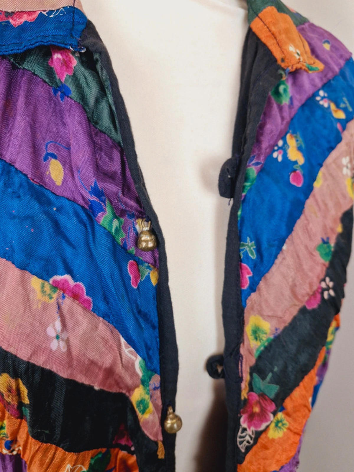 1970s Patchwork Jacket S