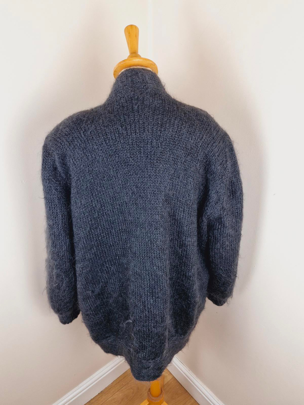 1980s Mohair Cardigan L