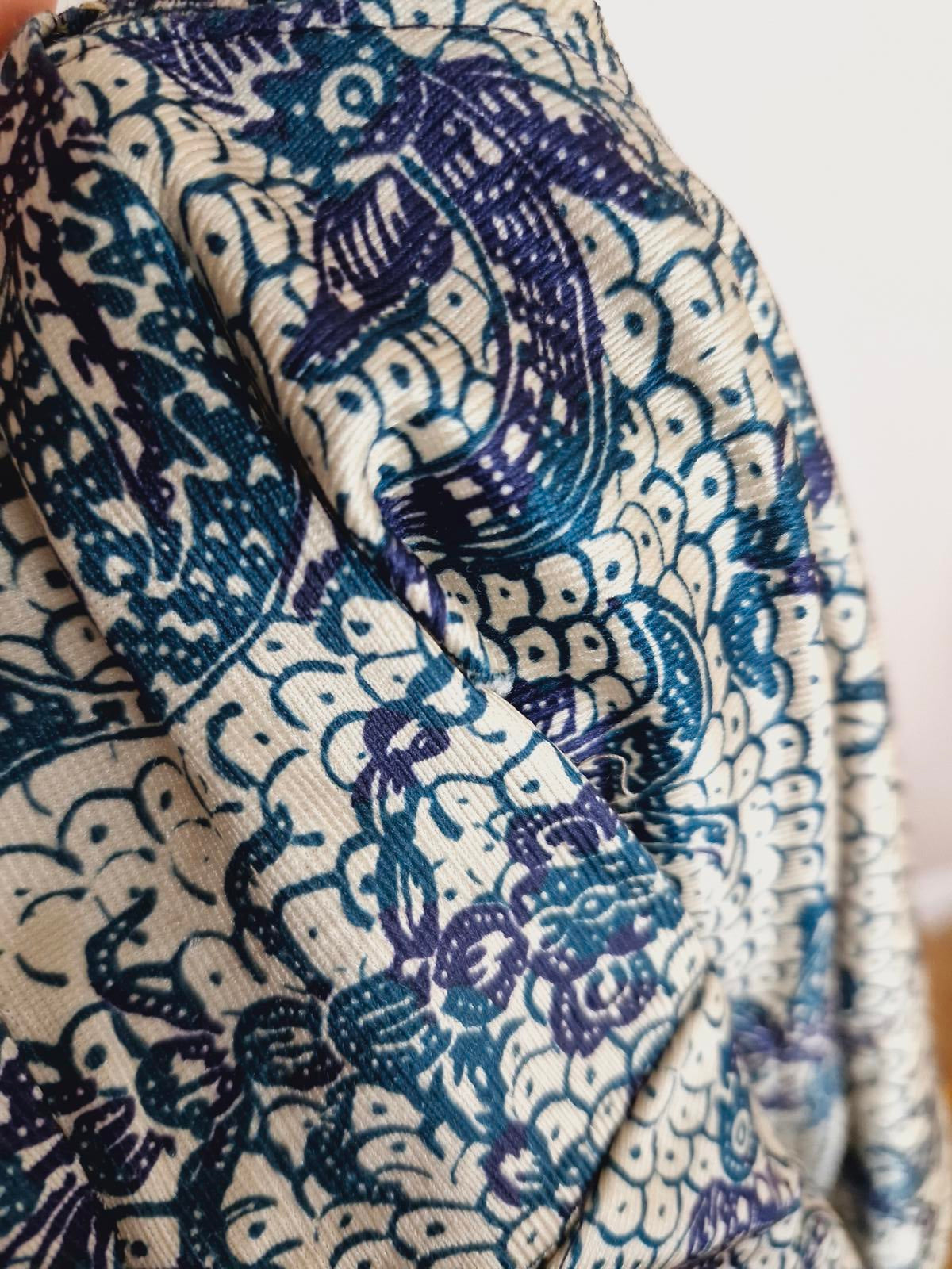 1970s Maxi Halterneck Dress UK12 M