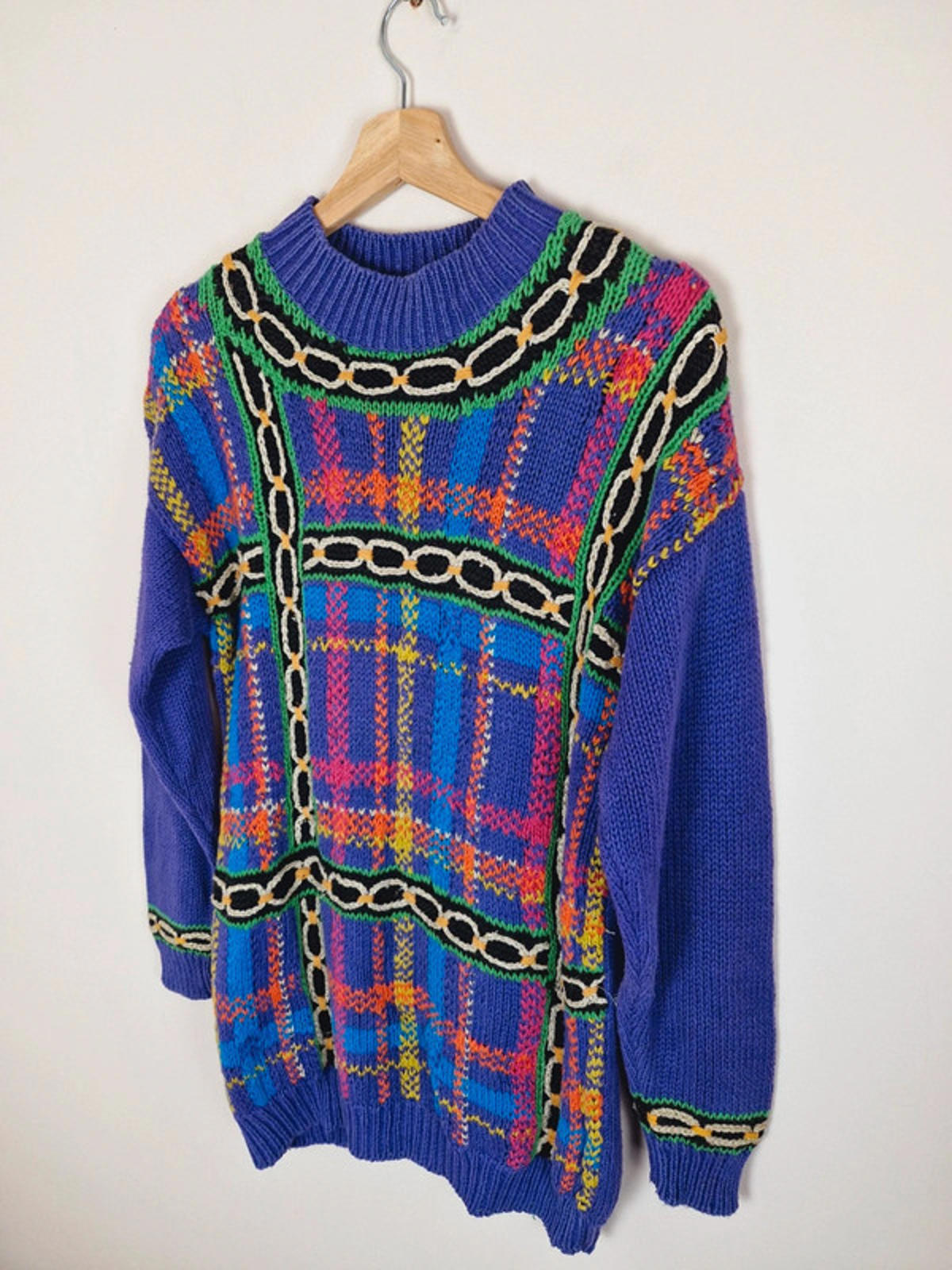 Purple Knitted Jumper S