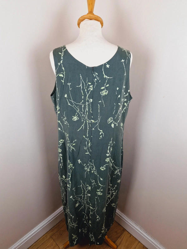 90s Long Green Slip Dress XL