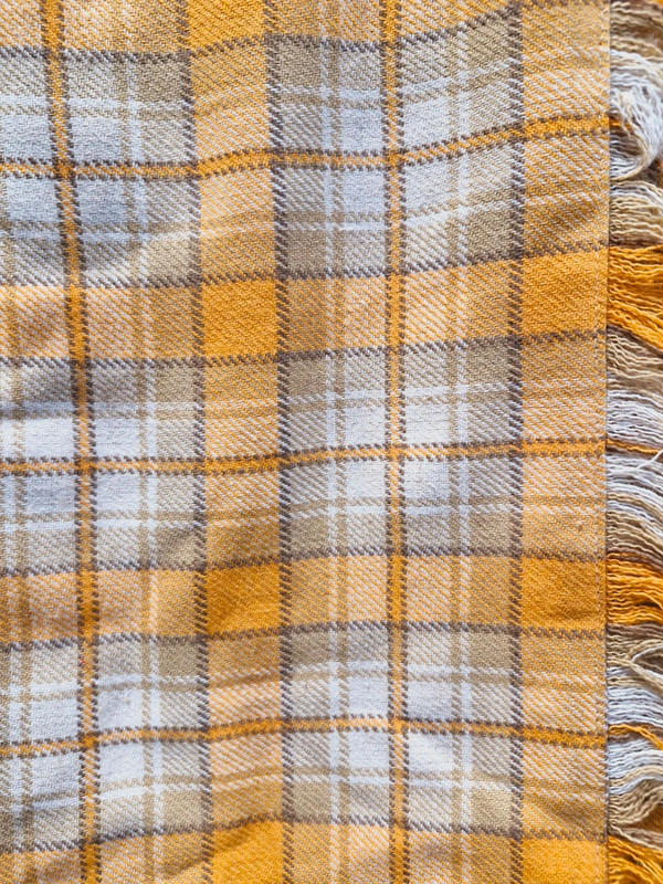 Yellow Tartan Kilt XS UK6 UK8