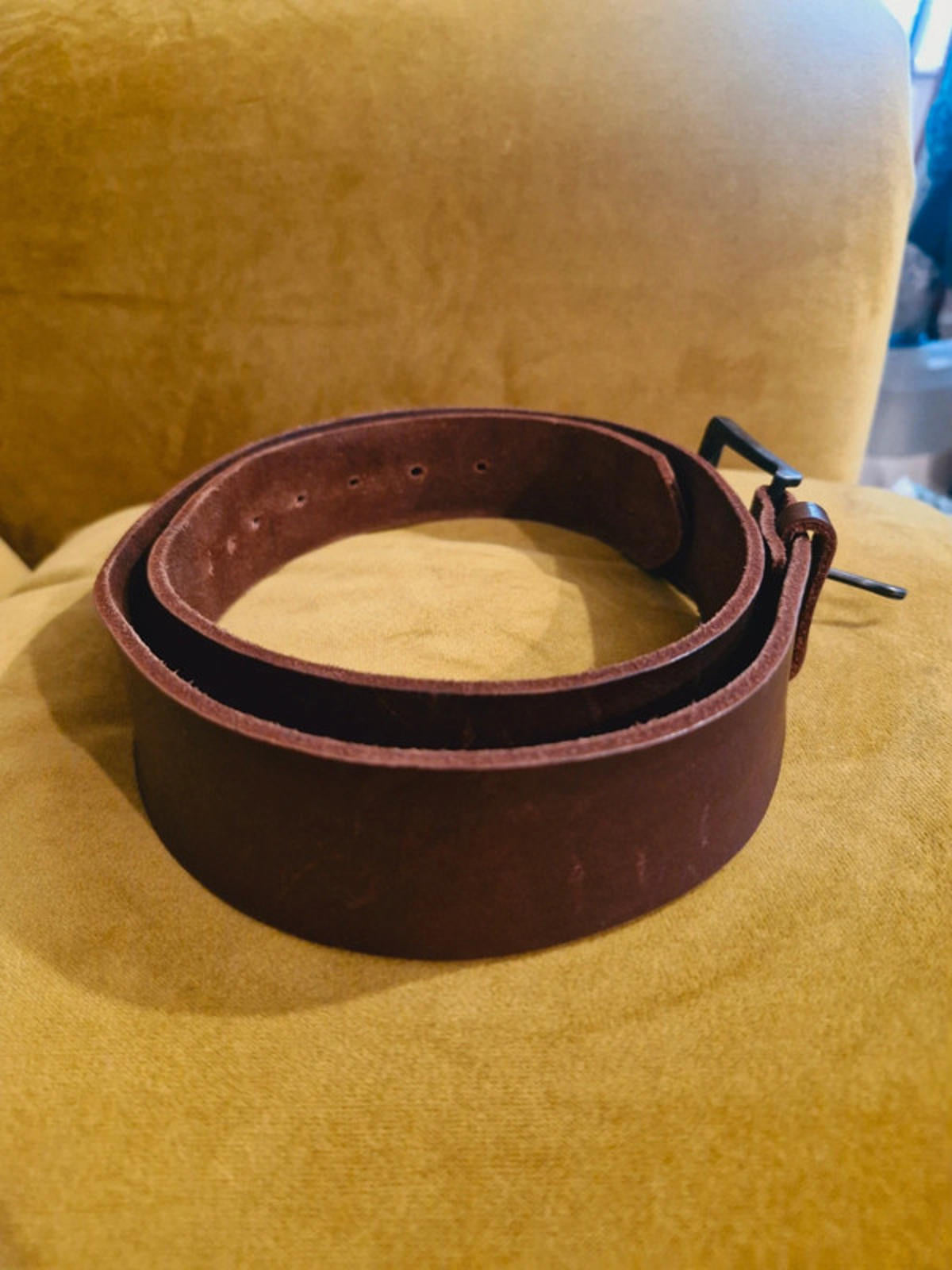 Mens Leather Western Belt