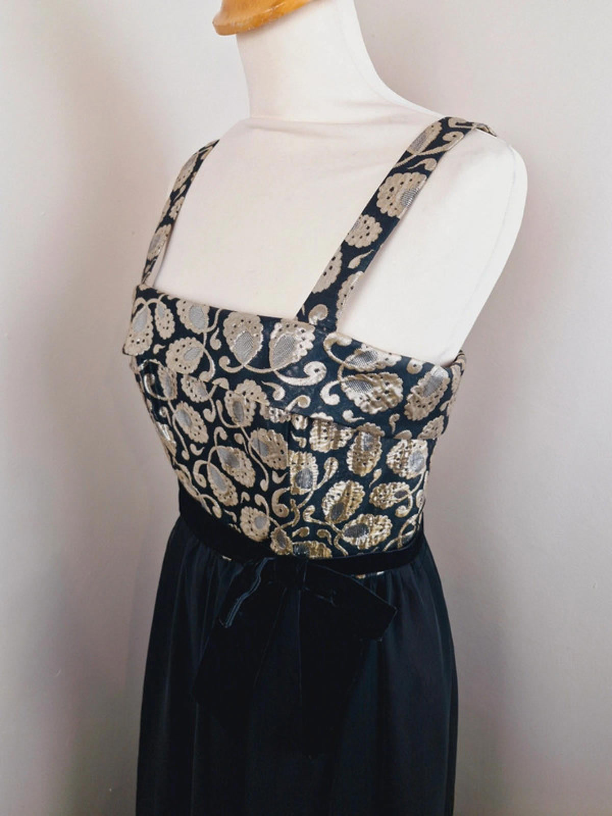 1960s Maxi Dress Ball Gown S